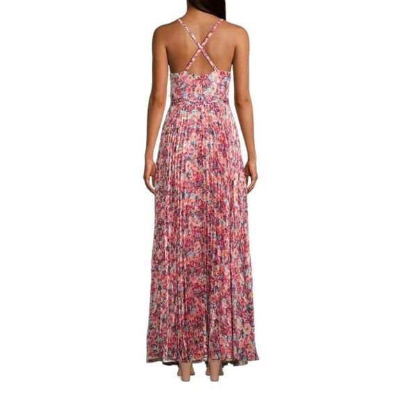 Laundry By Shelli Segal Women’s Floral Pleated Maxi Dress in the Size 12 - Picture 4 of 12